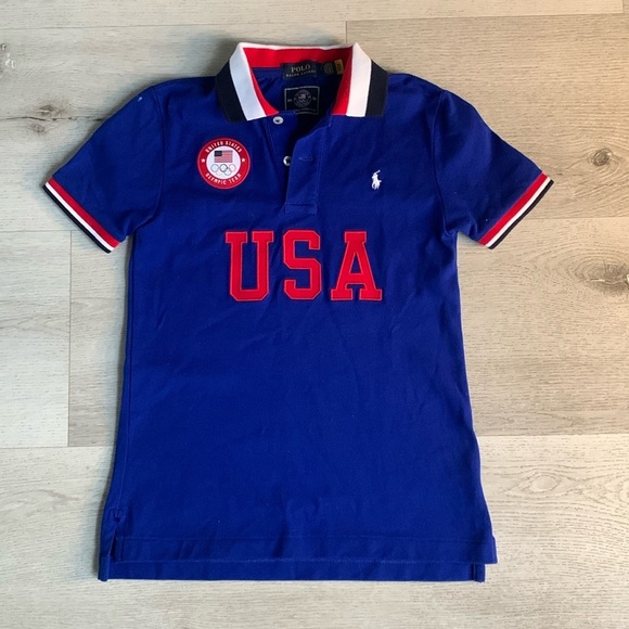 Polo Ralph‎ Lauren Kids Ecofast Pure The Team USA Polo Shirt - Picture 1 of 12